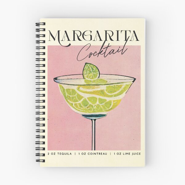 Item preview, Margarita Retro Cocktail Poster Classic Recipe Bar Prints, Vintage Drinks, Recipe, Wall Art designed and sold by betternotes.