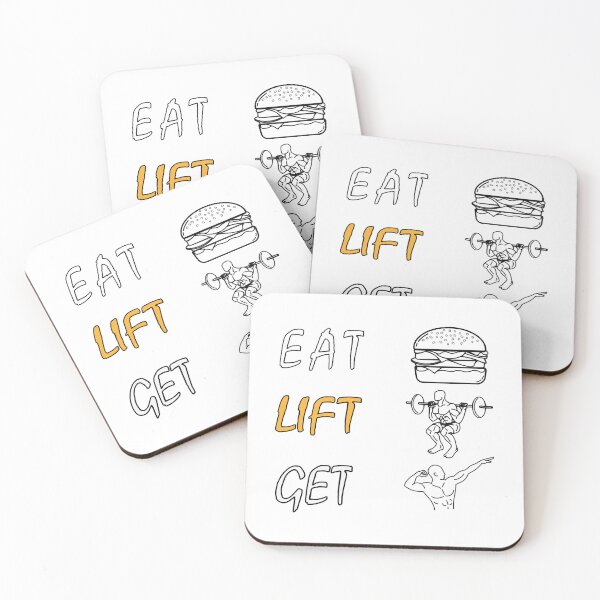 Item preview, Eat Burger Lift Heavy Get Thiccc  GYM  Bodybuilding motivation  Funny food  designed and sold by Todayshirtyp.