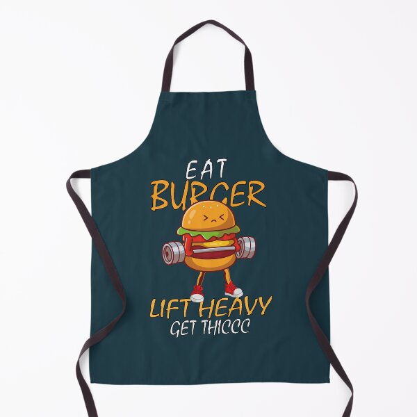 Item preview, Eat Burger Lift Heavy Get Thiccc GYM Bodybuilding motivation Funny food designed and sold by Todayshirtyp.