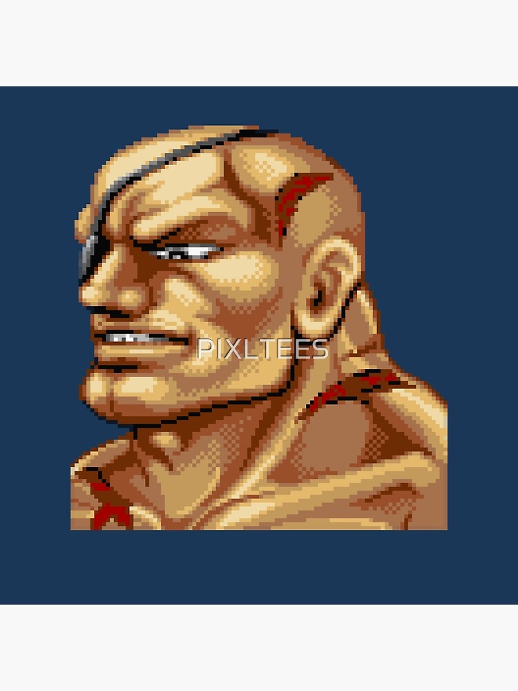 SF2 CHAMPION EDITION GUILE FACE OFF Sticker by PIXLTEES