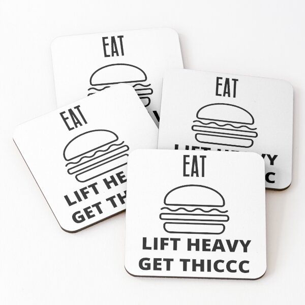 Item preview, EAT BURGER LIFT HEAVY GET THICCC  designed and sold by Todayshirtyp.