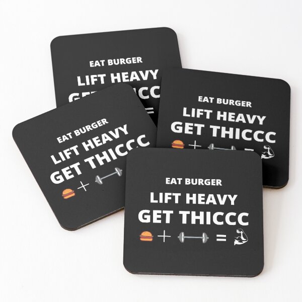 Item preview, EAT BURGER LIFT HEAVY GET THICCC  designed and sold by Todayshirtyp.