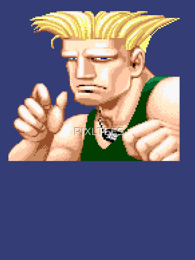 SF2 CHAMPION EDITION GUILE FACE OFF Sticker by PIXLTEES