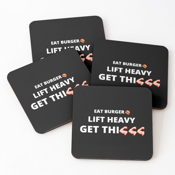 Item preview, EAT BURGER LIFT HEAVY GET THICCC  designed and sold by Todayshirtyp.