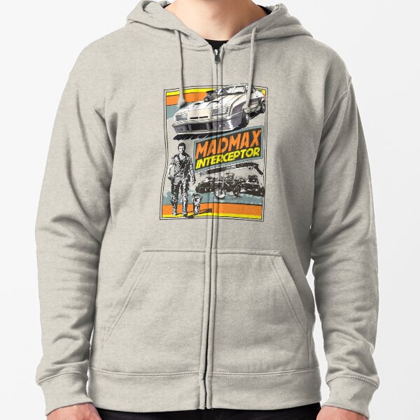 Rockatansky Mens Mad Max Inspired Hoodie Supercharger Interceptor Car Film