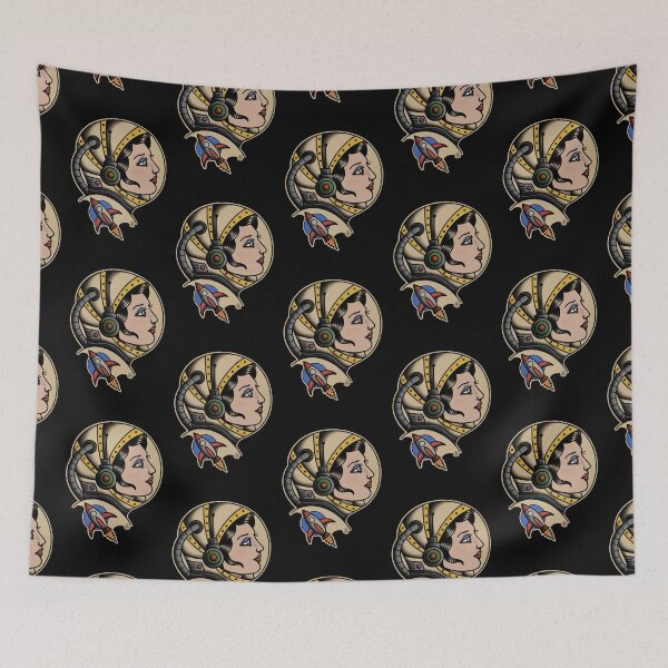 Item preview, Traditional Space Girl Tattoo  designed and sold by napiks.