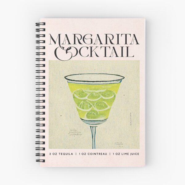 Item preview, Margarita Retro Cocktail Poster Elegant Bar Prints, Vintage Drinks, Recipe, Wall Art designed and sold by betternotes.