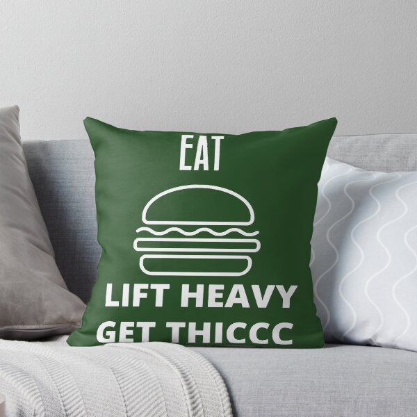 Item preview, EAT BURGER LIFT HEAVY GET THICCC designed and sold by Todayshirtyp.