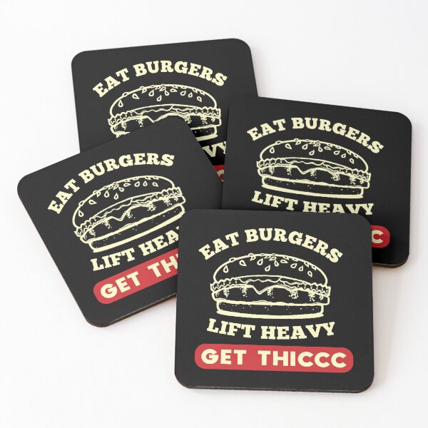 Item preview, Eat burgers lift heavy get thicc designed and sold by Todayshirtyp.