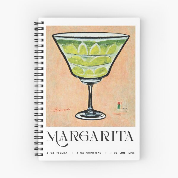 Aperçu de l'œuvre Margarita Retro Cocktail Poster Classic Bar Prints, Vintage Drinks, Recipe, Wall Art créée et vendue par betternotes.