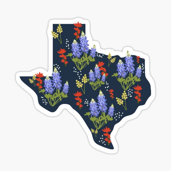 Item preview, The Lone Star State of Wildflowers designed and sold by loveperiwinkle.