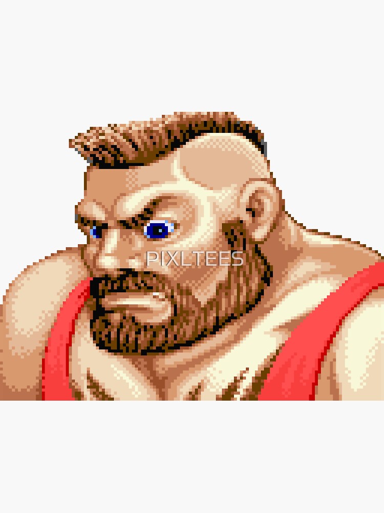 Zangief (SF6) Defeated Face Sticker – Vinyl Labz