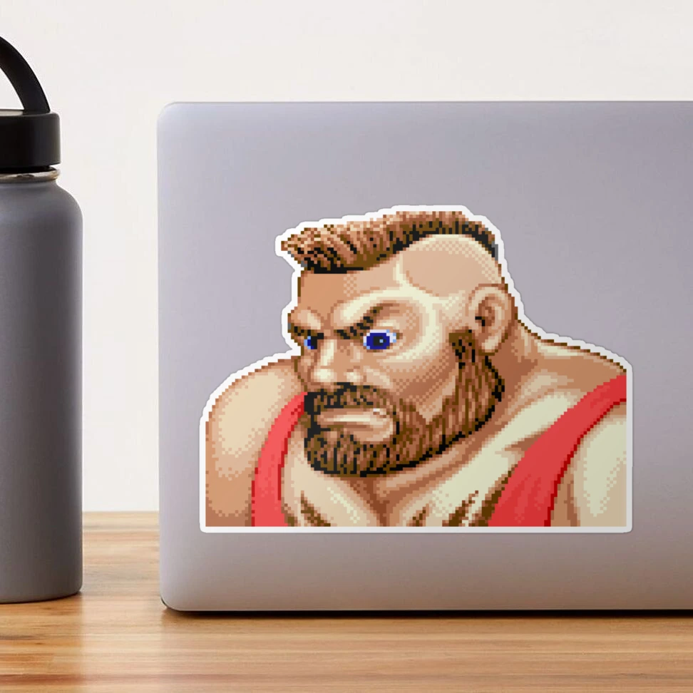 Zangief (SF6) Defeated Face Sticker – Vinyl Labz