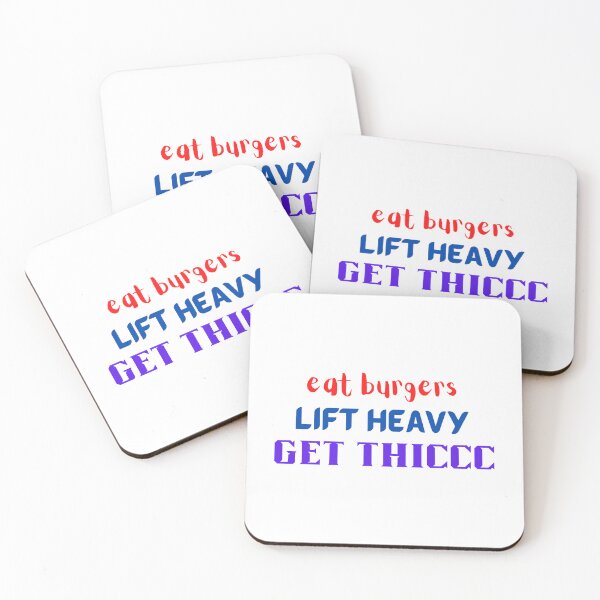 Item preview, Eat Burgers Lift Heavy Get Thicc designed and sold by Todayshirtyp.