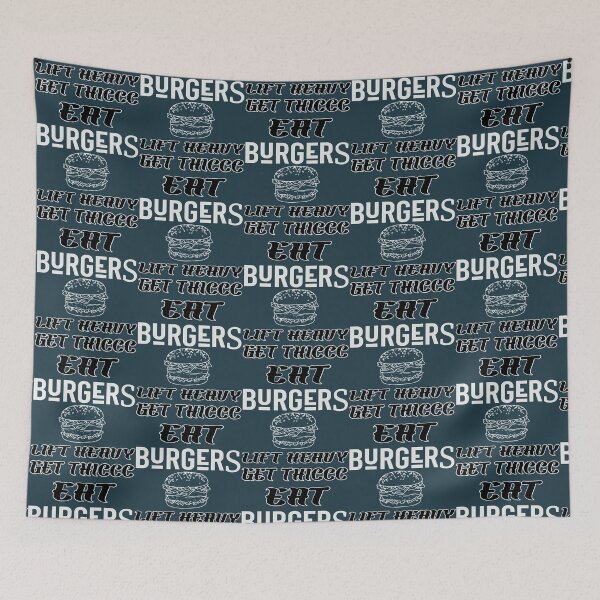 Item preview, Eat burgers lift heavy get thicc designed and sold by Todayshirtyp.
