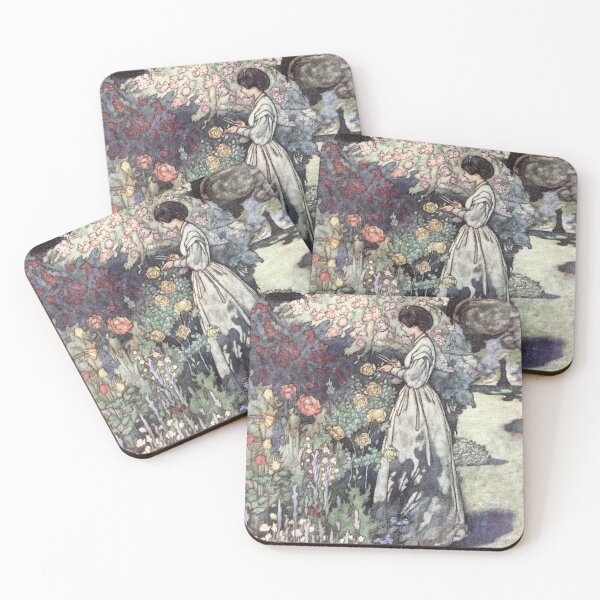 Item preview, The Old-Fashioned Garden by Charles Robinson designed and sold by vintage-art.