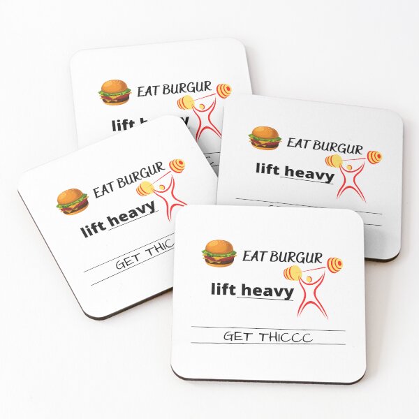 Item preview, Eat burgers lift heavy get thicc designed and sold by Todayshirtyp.