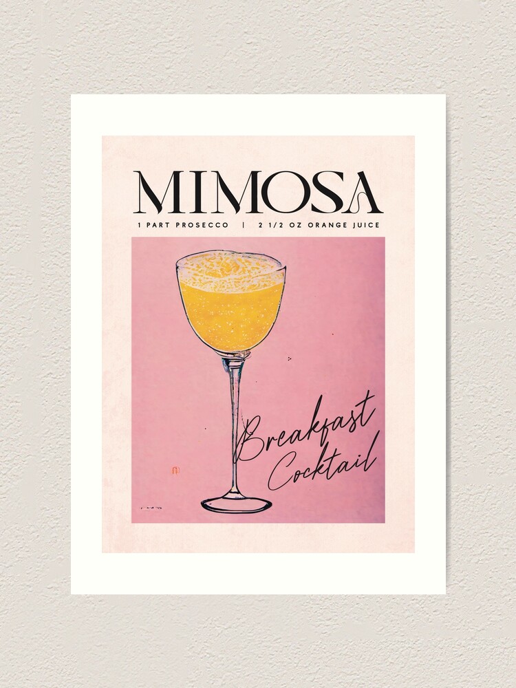 mimosa bar sign Art Print