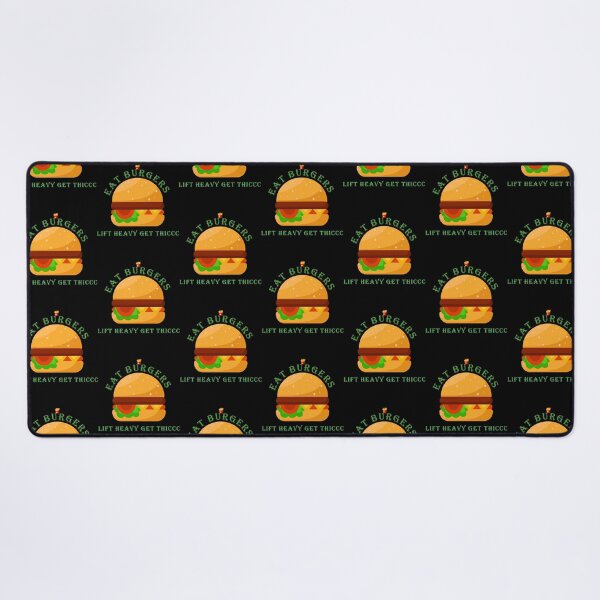 Item preview, eat burgers lift heavy get thiccc designed and sold by Todayshirtyp.
