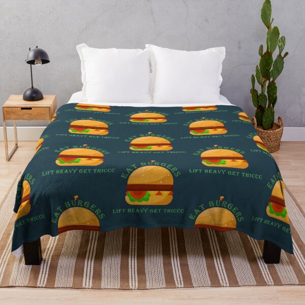 Artikelvorschau, Burger essen, schwer heben, thiccc bekommen entworfen und verkauft von Todayshirtyp.