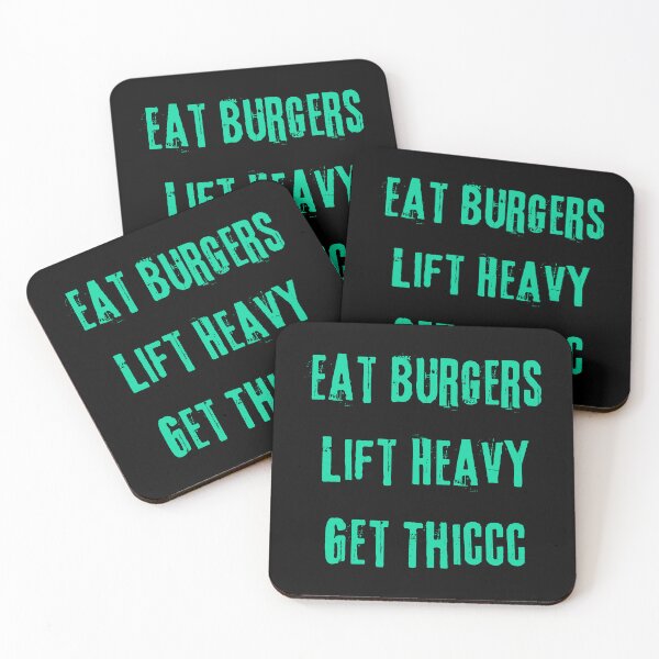 Item preview, Eat Burgers Lift Heavy Get Thiccc  designed and sold by Todayshirtyp.