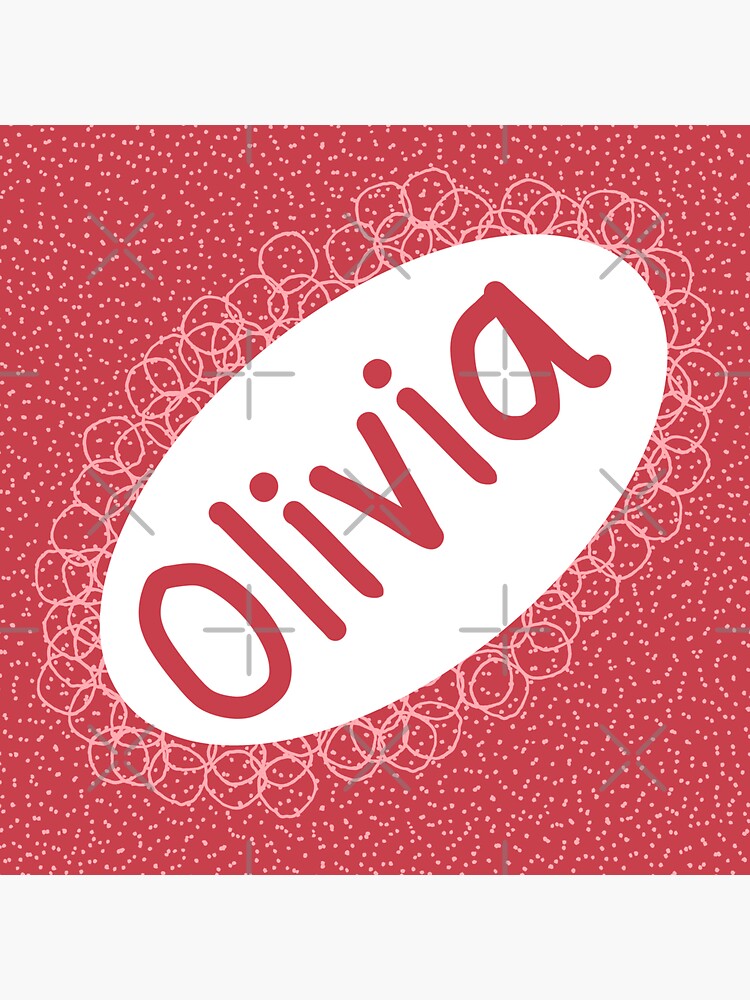 "Olivia themed home decor" Sticker for Sale by FrancesPoff Redbubble