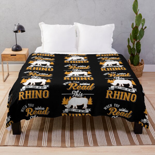 Item preview, When You Read This Don't Look At My Rhino designed and sold by aaronbolser.