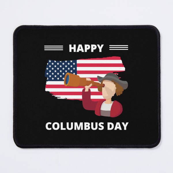 Item preview, Columbus Day with American Flag designed and sold by PopCultureClote.