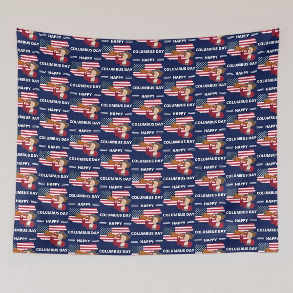 Item preview, Columbus Day with American Flag   designed and sold by PopCultureClote.