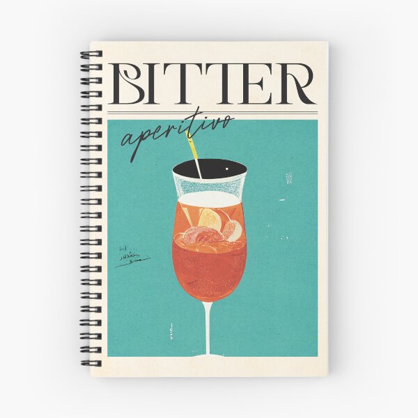 Artikelvorschau, Bitter Aperitivo Retro Cocktail Poster Classic Bar Prints, Vintage Drinks, Recipe, Wall Art entworfen und verkauft von betternotes.