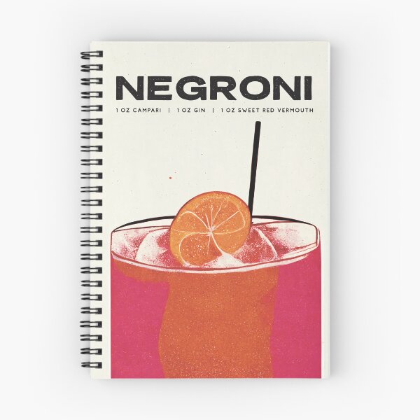 Item preview, Negroni Retro Cocktail Poster Big Big Glass Bar Prints, Vintage Drinks, Recipe, Wall Art designed and sold by betternotes.