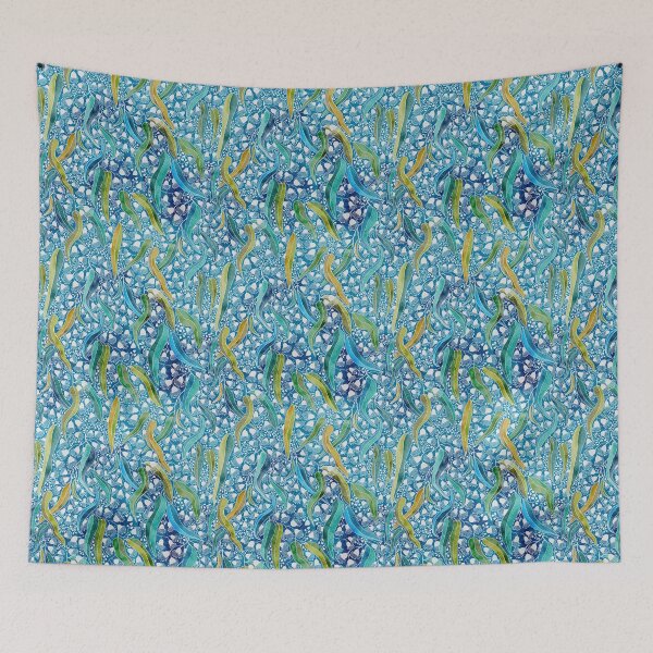 Item preview, Eucalyptus Blue Garden  designed and sold by Sketchbook Designs.