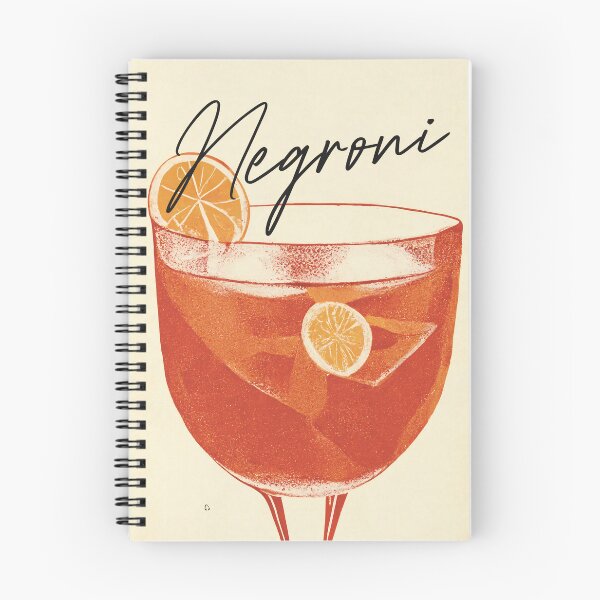 Item preview, Negroni Retro Cocktail Poster Classic Glass Bar Prints, Vintage Drinks, Recipe, Wall Art designed and sold by betternotes.