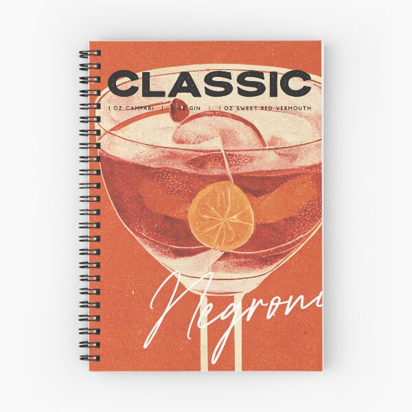 Item preview, Negroni Retro Cocktail Poster Close Up Bar Prints, Vintage Drinks, Recipe, Wall Art designed and sold by betternotes.