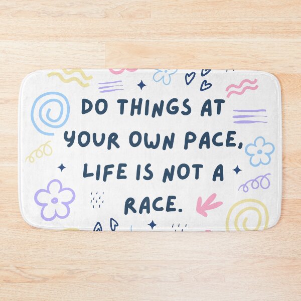 Item preview, Do things at your own pace, life is not a race whimsical pattern designed and sold by CreativeStrand.