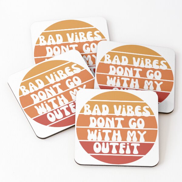 Item preview, "Bad vibes don't go with my outfit" designed and sold by tulipsdesigns.