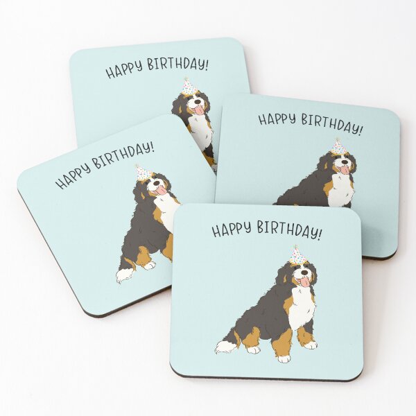 Item preview, Bernedoodle Doodle Dog Happy Birthday designed and sold by thepawster.