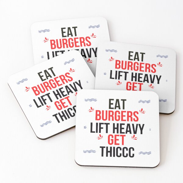 Item preview, Eat Burgers Lift Heavy Get Thiccc designed and sold by TasuDesigners.