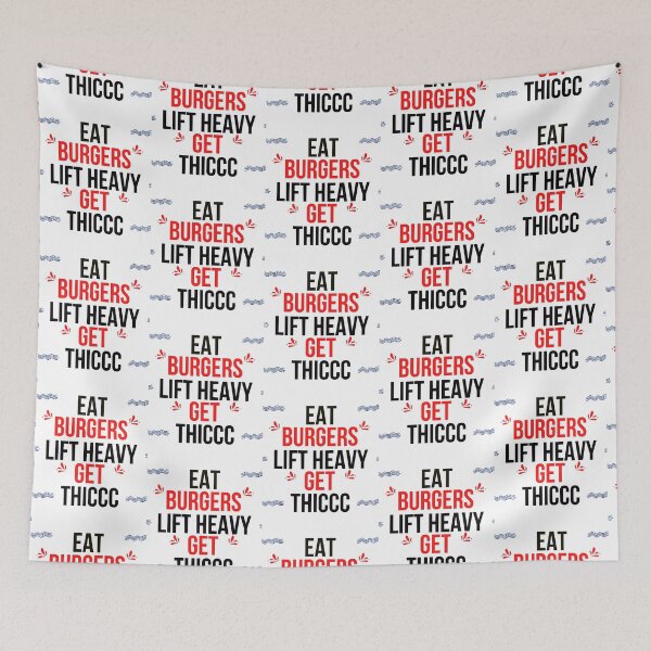 Item preview, Eat Burgers Lift Heavy Get Thiccc designed and sold by TasuDesigners.