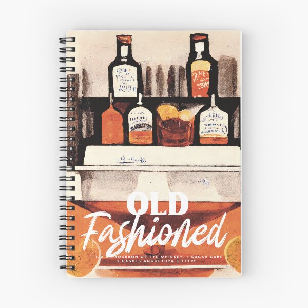 Item preview, Old Fashioned Retro Cocktail Poster Homebar Bar Prints, Vintage Drinks, Recipe, Wall Art designed and sold by betternotes.