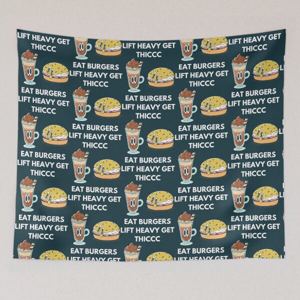 Item preview, Eat Burgers Lift Heavy Get Thiccc designed and sold by TasuDesigners.
