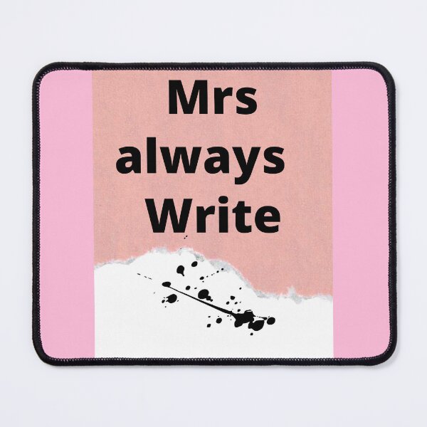 Item preview, Mrs always write - book themed design  designed and sold by NewPages.