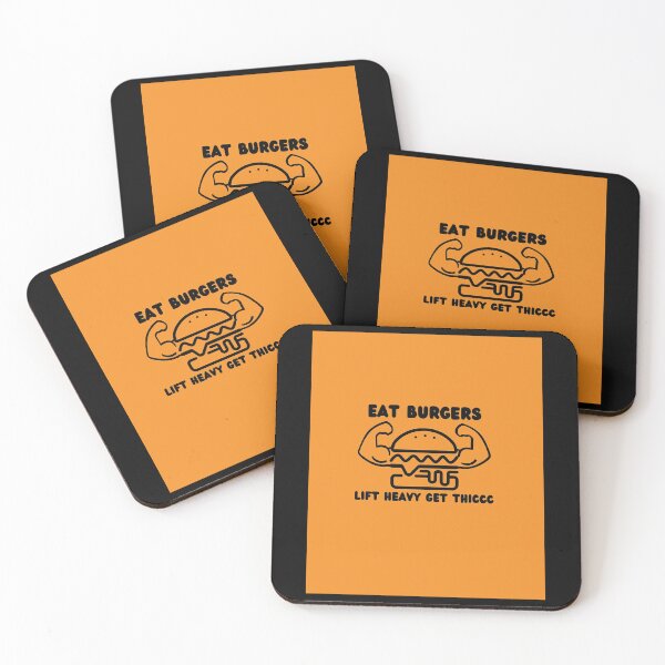 Item preview, Eat Burgers Lift Heavy Get Thiccc Graphic designed and sold by TasuDesigners.