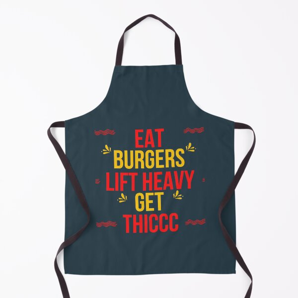 Item preview, Eat burgers lift heavy get thiccc Relaxed Fit designed and sold by TasuDesigners.