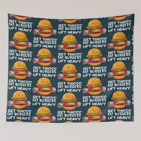 Item preview, Eat burgers lift heavy get thicc designed and sold by TasuDesigners.