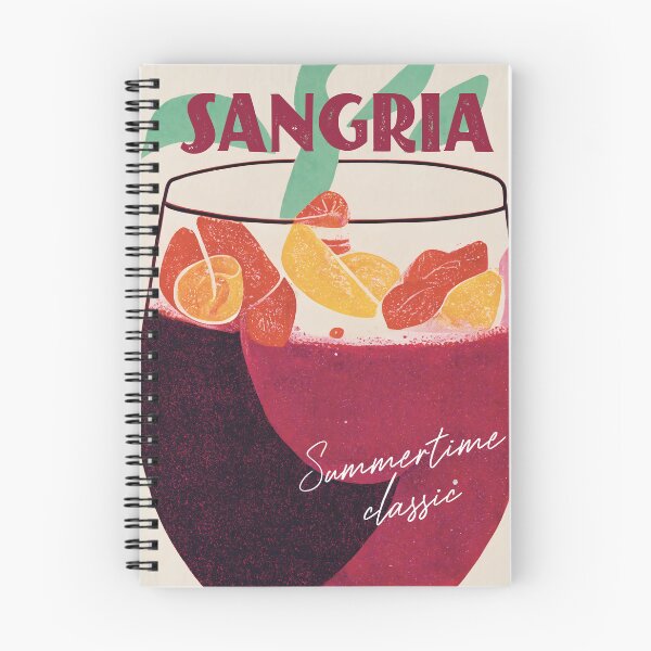 Artikelvorschau, Sangria Retro Cocktail Poster Big Bowl Bar Prints, Vintage Drinks, Recipe, Wall Art entworfen und verkauft von betternotes.