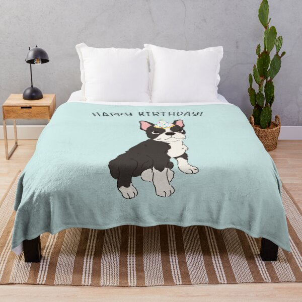 Item preview, Boston Terrier Bostie Dog Happy Birthday designed and sold by thepawster.