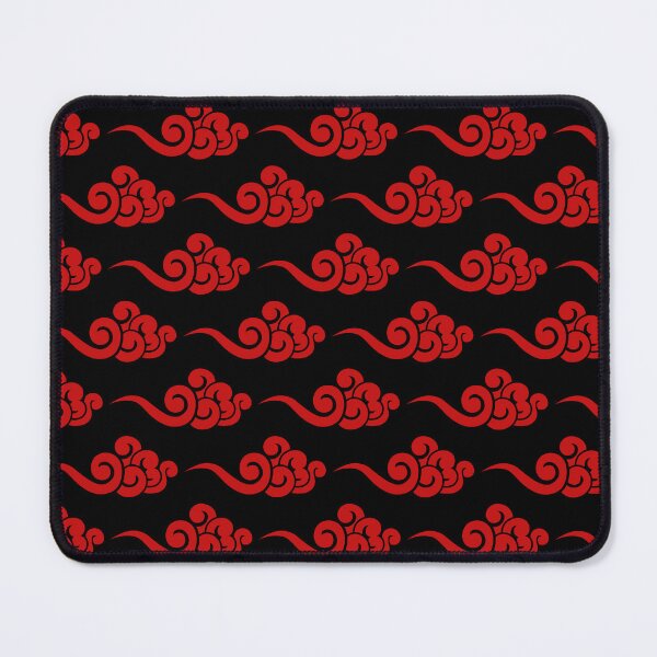 Item preview, Red Chinese Clouds Pattern on Black Background designed and sold by Ayoub14.