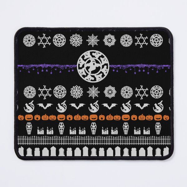 Item preview, Halloween Ugly Christmas Sweater Pattern | Xmas Goth Design | Brighter Ver designed and sold by VampyreZen.