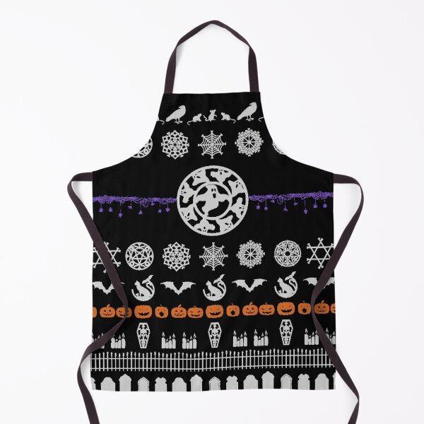 Item preview, Halloween Ugly Christmas Sweater Pattern | Xmas Goth Design | Brighter Ver designed and sold by VampyreZen.